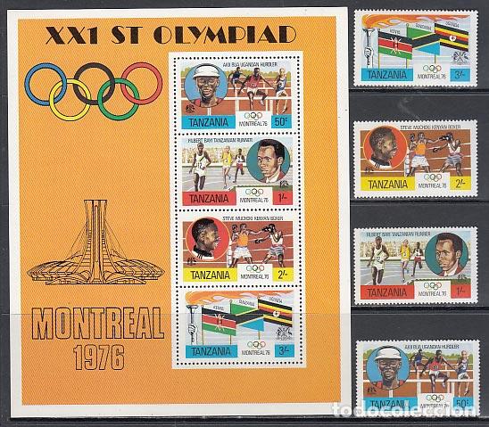 Briefmarken: Tanzania - Correo Yvert 60/3+H.2A ** Mnh Olimpiadas de Montreal
