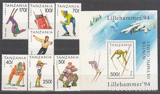 Selos: Tanzania - Correo Yvert 1492/8+H 228 ** Mnh Deportes