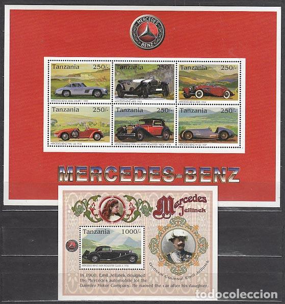 Selos: Tanzania - Correo Yvert 2030/5+H 304 ** Mnh Autom&oacute;viles Mercedes-Benz