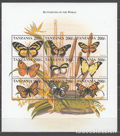 Selos: Tanzania - Correo Yvert 2751/9 ** Mnh Fauna mariposas