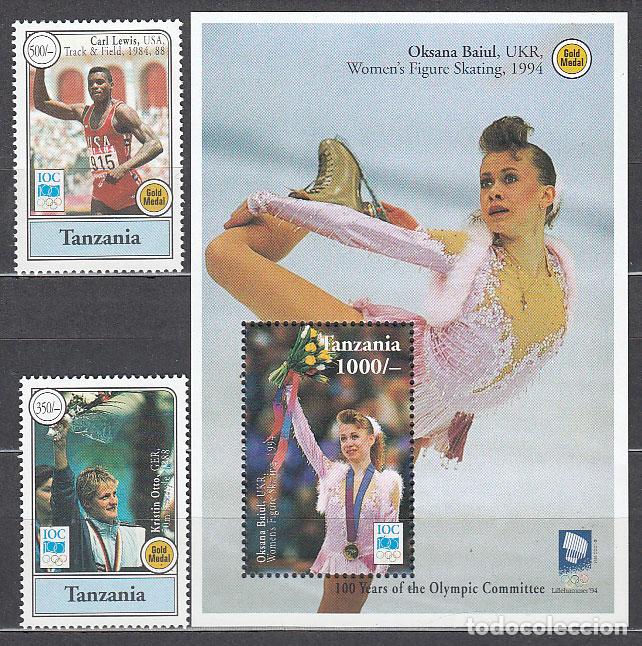 Selos: Tanzania - Correo Yvert 1616/7+H 242 ** Mnh Deportes