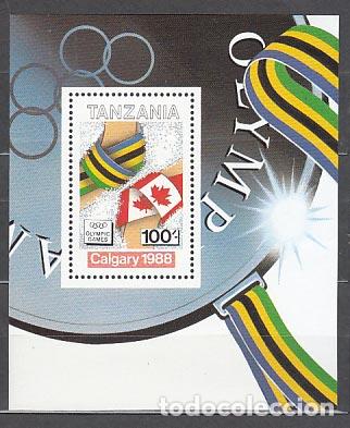 Selos: Tanzania - Hojas Yvert 58 ** Mnh Olimpiadas de Calgary