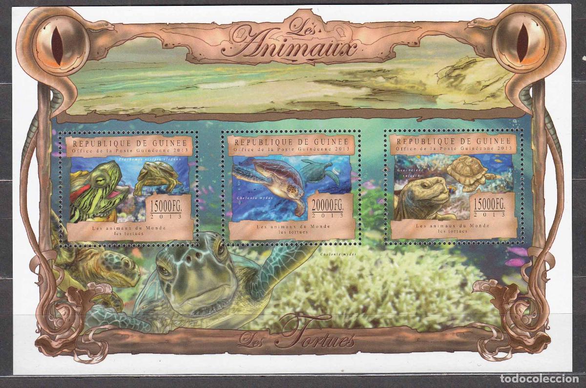 Selos: Guinea Republique - Correo Yvert 6754/56 ** Mnh Fauna Marina - Tortugas