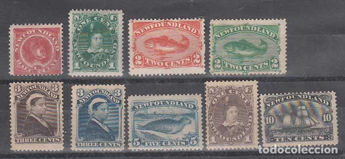 Selos: Terranova - Correo Yvert 35/43 * Mh Personajes. Fauna. Barcos