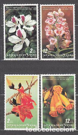 Briefmarken: Tailandia - Correo Yvert 1903A/D ** Mnh Flores