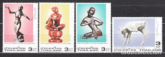 Briefmarken: Tailandia - Correo Yvert 2108/11 ** Mnh Esculturas