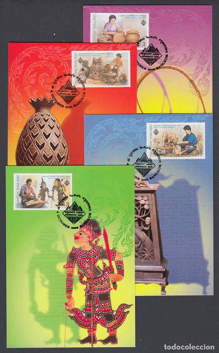 Selos: Tailandia Tarjetas M&aacute;ximas Yvert 2067/2070 - Religion