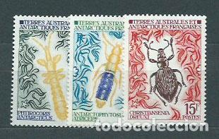 Selos: Tierras Australes - Correo Yvert 49/51 ** Mnh Fauna. Insectos