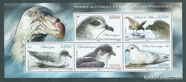 Briefmarken: Tierras Australes - Hojas Yvert 22 ** Mnh Fauna. Aves