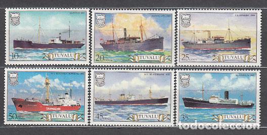 Briefmarken: Tuvalu - Correo Yvert 217/22 ** Mnh Barcos