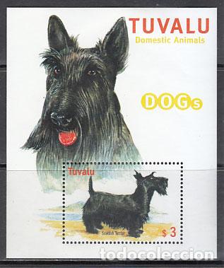 Briefmarken: Tuvalu - Hojas Yvert 78A ** Mnh Fauna. Perros