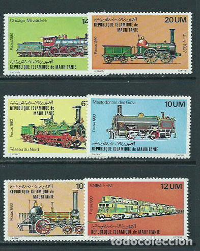 Stamps: Mauritania - Correo Yvert 466/71 ** Mnh Trenes