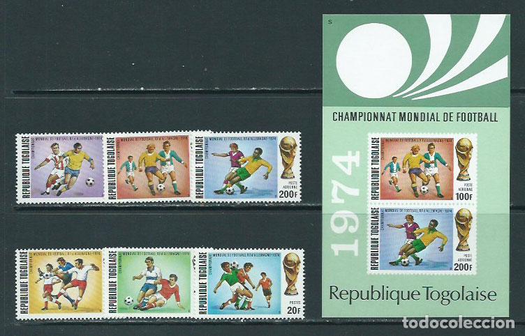 Sellos: Togo - Correo Yvert 796/8+A 216/8+H 74 ** Mnh Deportes f&uacute;tbol