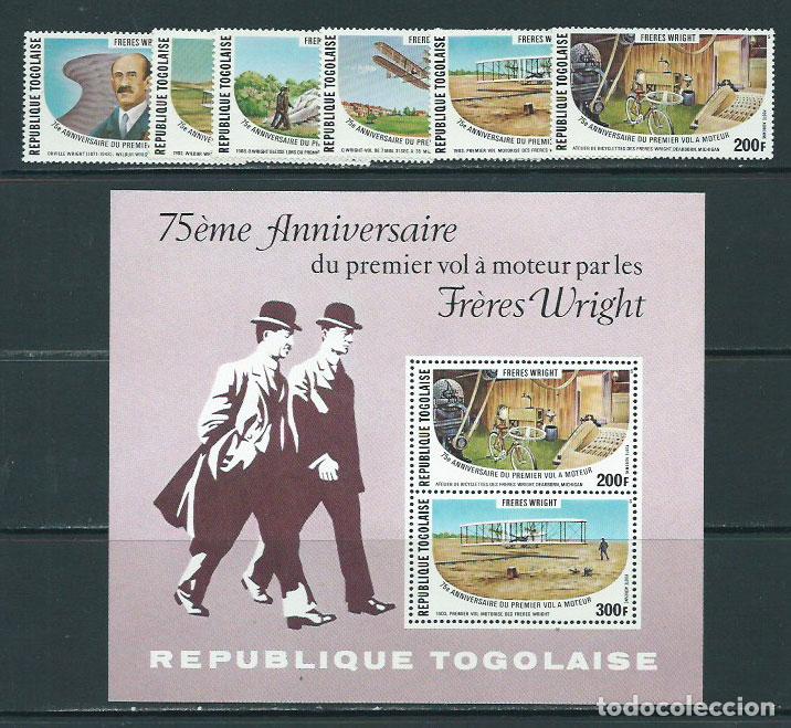 Sellos: Togo - Correo Yvert 914/5+A 338/41+H 114 ** Mnh Avi&oacute;n