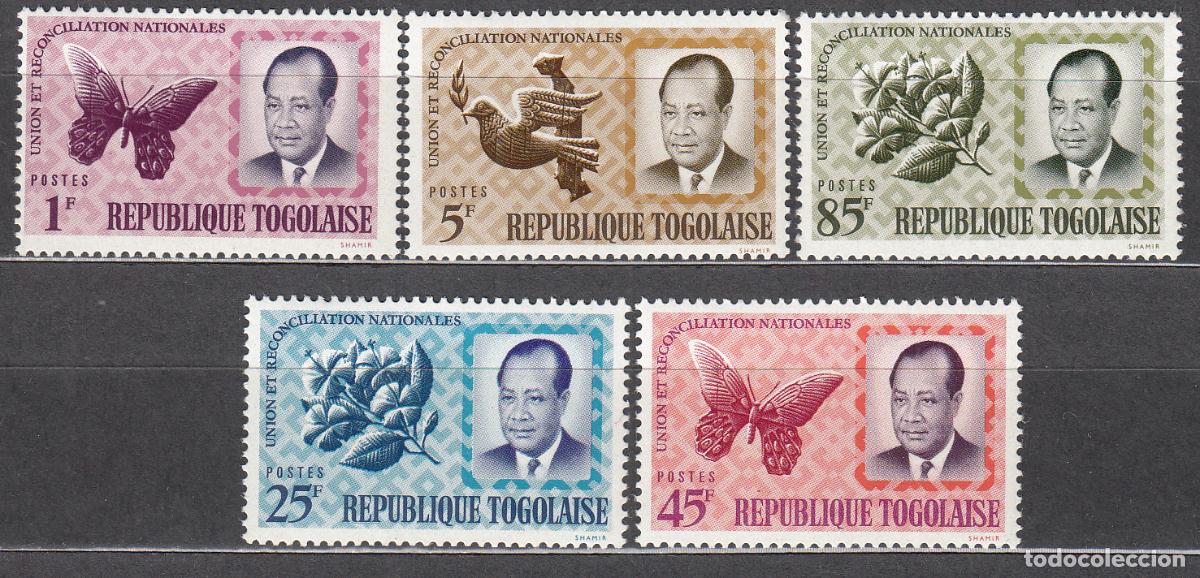 Selos: Togo Correo Yvert 419/23 ** Mnh Fauna - Mariposas