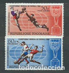 Sellos: Togo - Aereo Yvert 61/2 ** Mnh Deportes f&uacute;tbol
