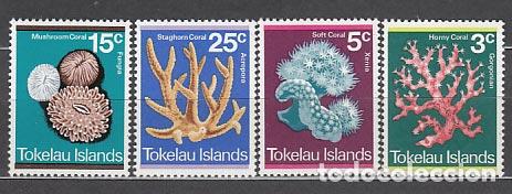 Briefmarken: Tokelau - Correo Yvert 37/40 ** Mnh Corales