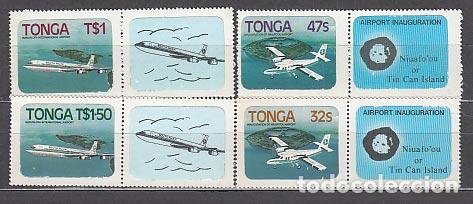 Briefmarken: Tonga - Correo Yvert 537/40 ** Mnh Aviones