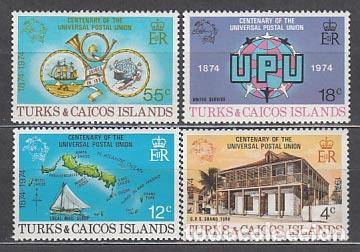 Sellos: Turk y Caicos - Correo Yvert 333/6 ** Mnh UPU