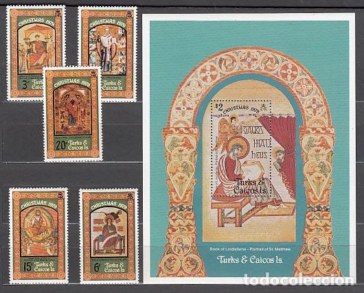 Sellos: Turk y Caicos - Correo Yvert 467/74+H,18 ** Mnh Navidad