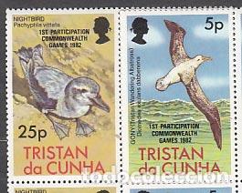 Francobolli: Tristan da Cunha - Correo Yvert 317/8 ** Mnh Fauna aves