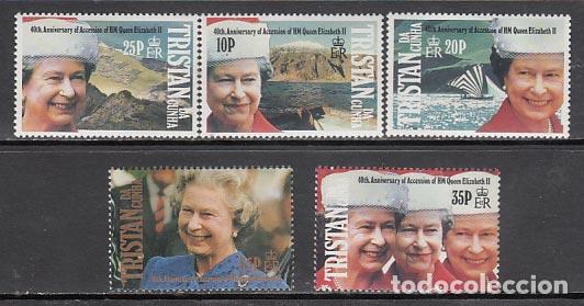 Francobolli: Tristan da Cunha - Correo Yvert 495/9 ** Mnh Isabel II