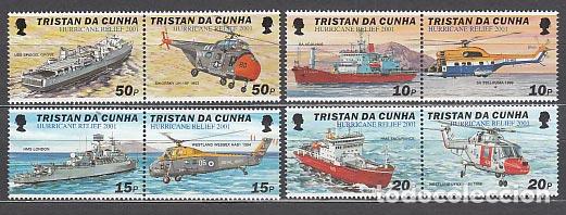 Francobolli: Tristan da Cunha - Correo Yvert 657/64 ** Mnh Barcos