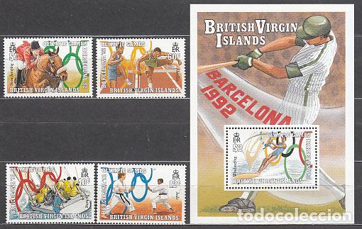 Francobolli: Virgenes - Correo Yvert 662/5+Hb 66 ** Mnh Olimpiadas de Barcelona