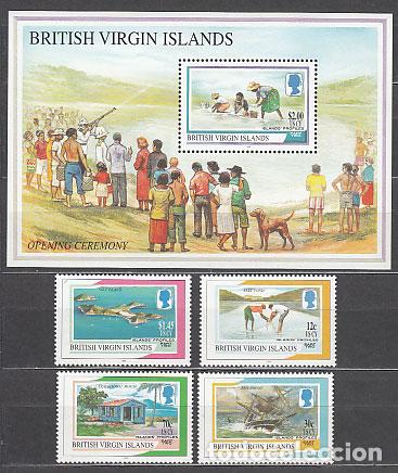 Selos: Virgenes - Correo Yvert 872/5+Hb 96 ** Mnh