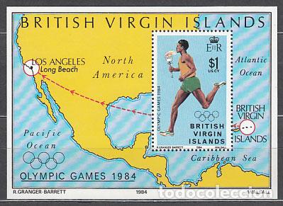 Selos: Virgenes - Hojas Yvert 22 ** Mnh Olimpiadas de los Angeles