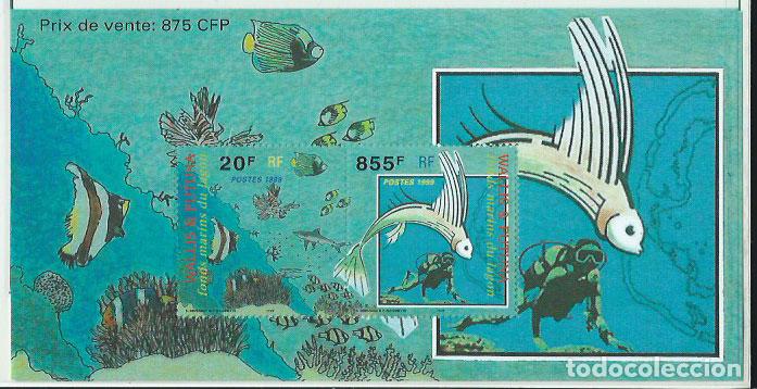 Briefmarken: Wallis y Futuna - Hojas Yvert 8 ** Mnh Fauna. Peces