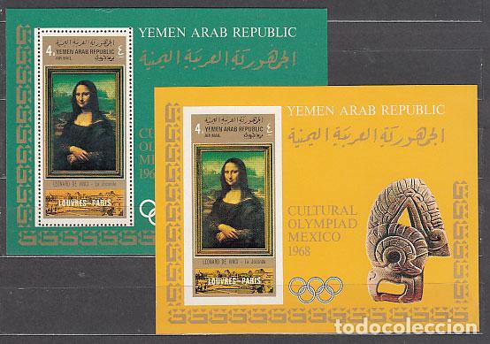 Francobolli: Yemen Republica Arabe - Hojas Michel 92/3 ** Mnh Pinturas