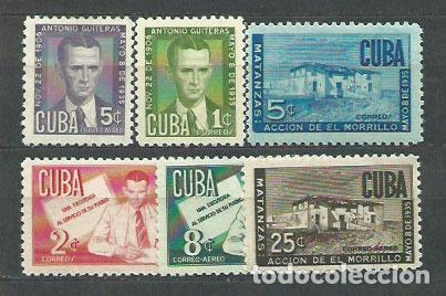 Sellos: Cuba - Correo 1951 Yvert 350/2+A.46/8 * Mh Doctor Antonio Guiteras