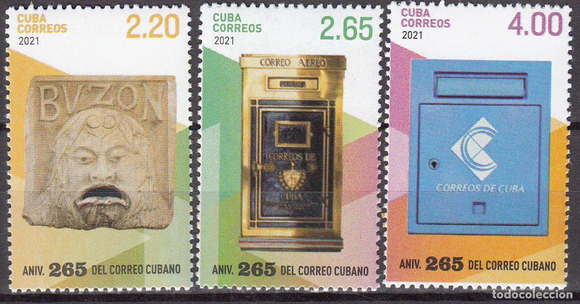 Stamps: Cuba Correo 2021 Yvert 5970/72 ** Mnh 265 A&ntilde;os del Correo de Cuba