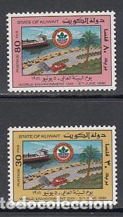 Selos: Kuwait - Correo 1981 Yvert 875/6 ** Mnh