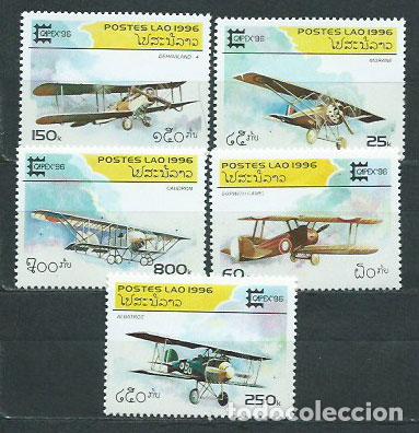 Sellos: Laos - Correo 1996 Yvert 1225/9 ** Mnh