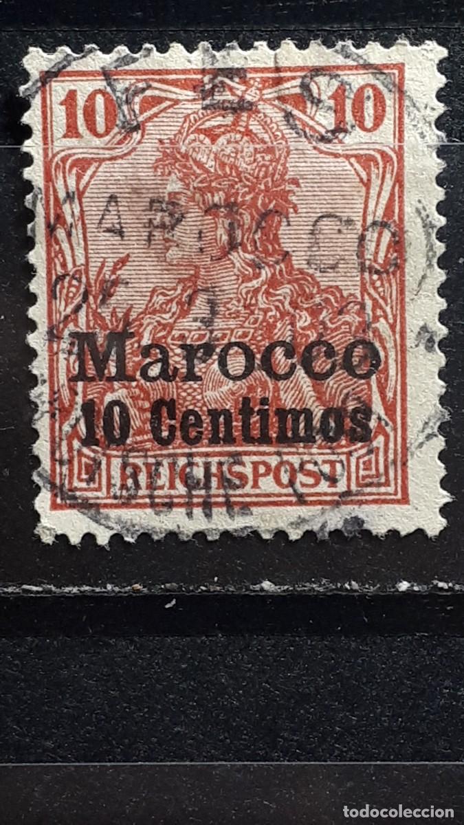 Sellos: MARRUECOS,- ALEM&Aacute;N. A&Ntilde;O 1900. &deg;. YVERT 9