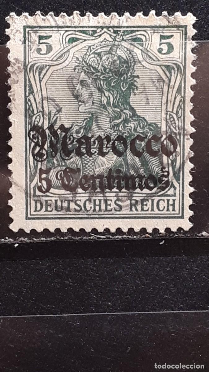 Sellos: MARRUECOS,- ALEM&Aacute;N. A&Ntilde;O 1905. &deg;. YVERT 21