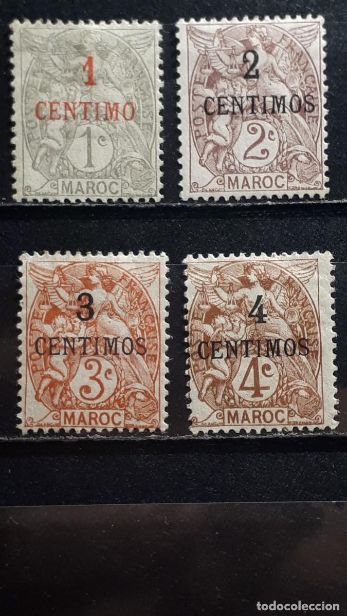 Sellos: MARRUECOS, franc&eacute;s. A&ntilde;o 1907-10. *. YVERT 20/3