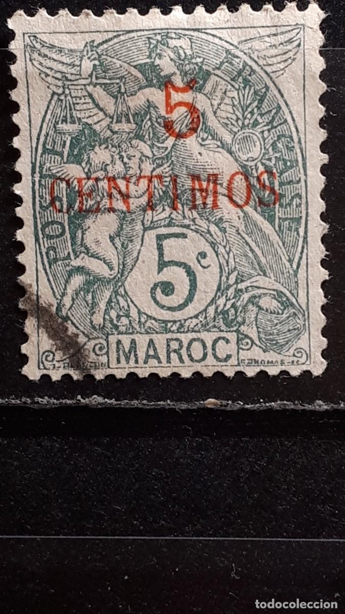 Sellos: MARRUECOS, franc&eacute;s. A&ntilde;o 1902. &deg;. YVERT 11