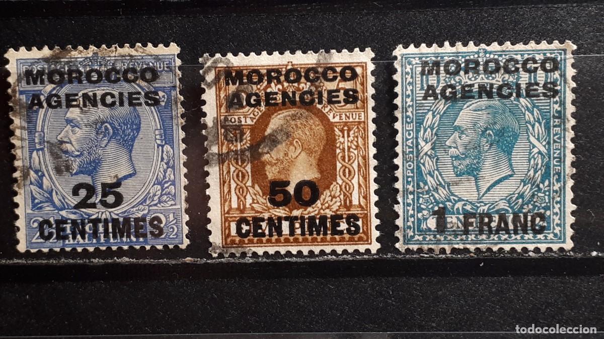 Sellos: MARRUECOS, franc&eacute;s. A&ntilde;o 1925. &deg;. YVERT 15,20, 27