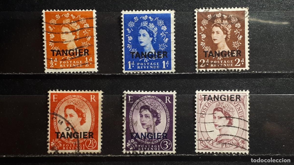 Sellos: MARRUECOS, T&Aacute;NGER III. A&ntilde;o 1952. &deg;. YVERT 56,57, 59/61, 63.