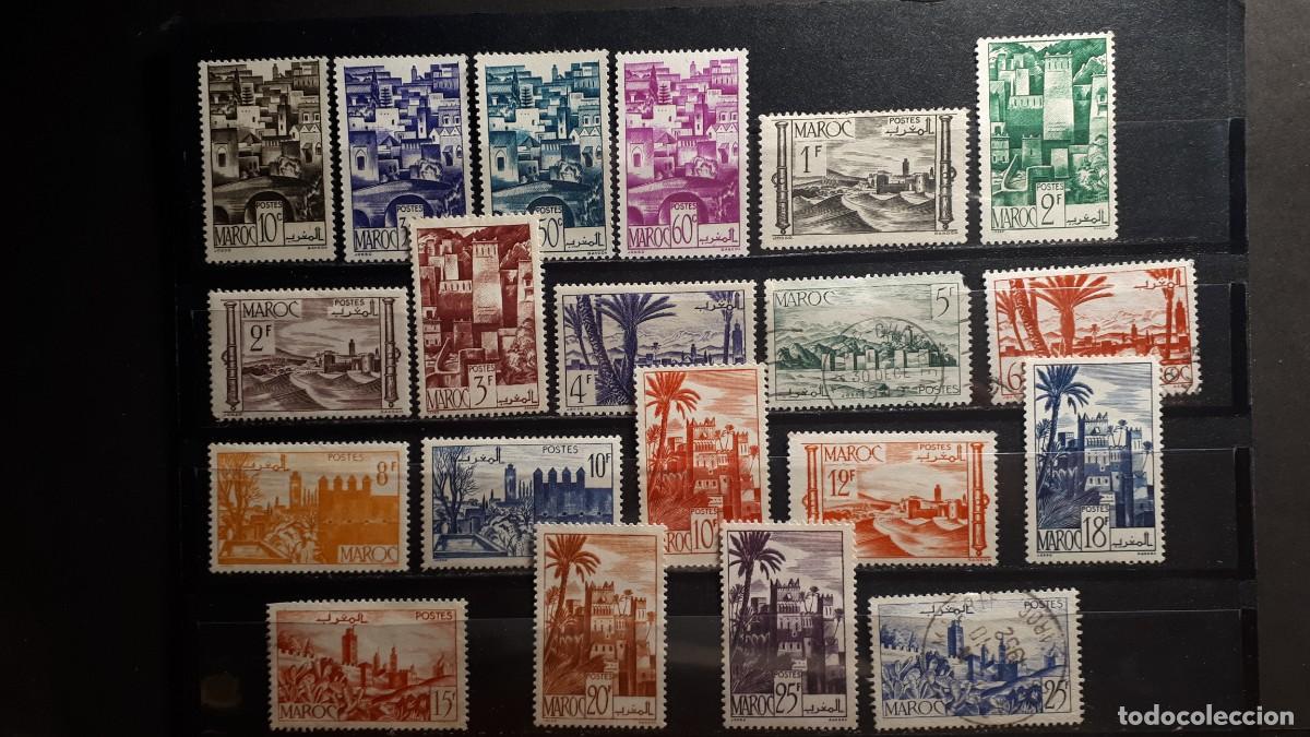 Sellos: MARRUECOS. OFIC. FRANCESA. A&Ntilde;O 1947-9.&deg;/*.