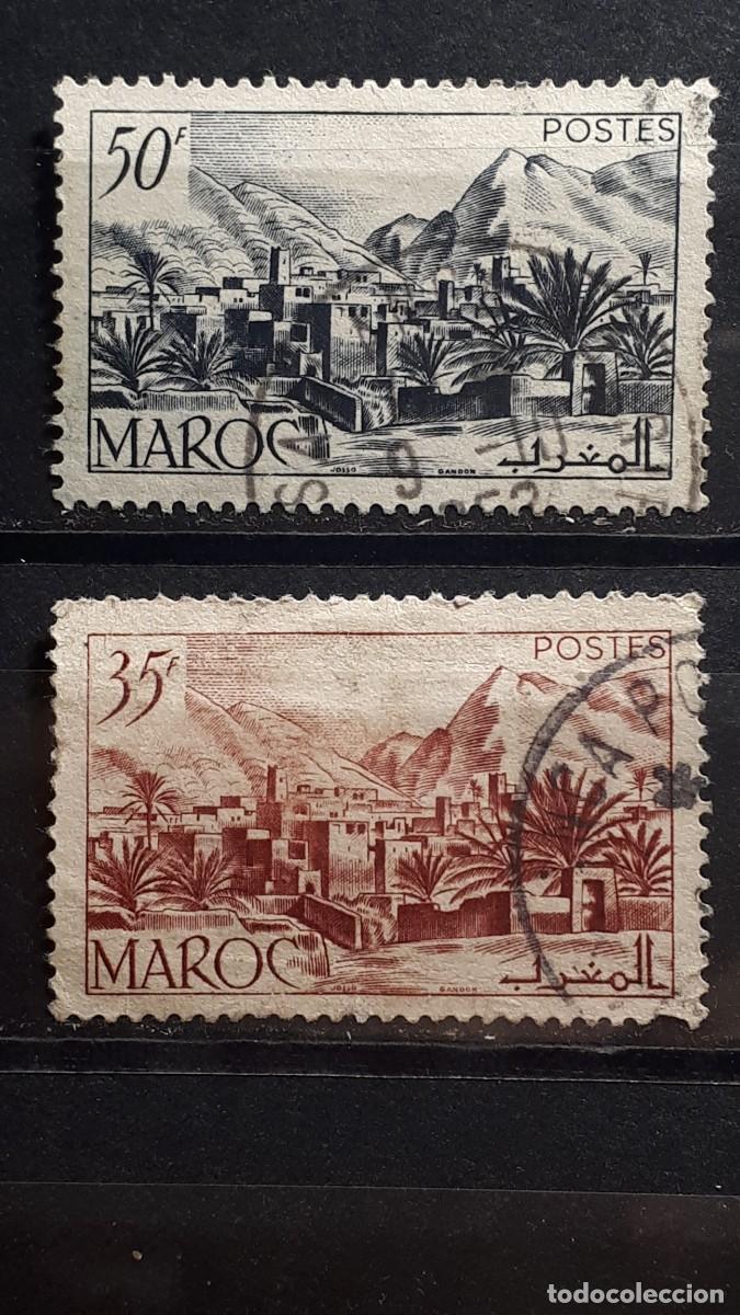 Sellos: MARRUECOS. OFIC. FRANCESA. A&Ntilde;O 1950 &deg;. YVERT 292/3