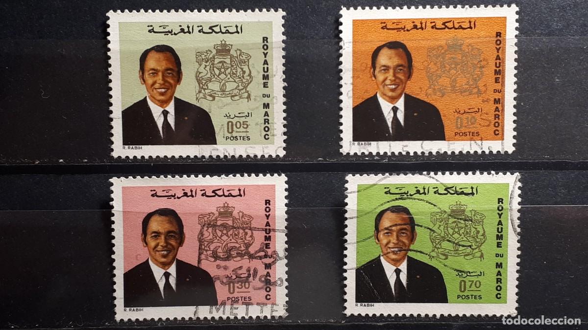 Sellos: MARRUECOS. A&Ntilde;O 1973. &deg;. YVERT 657/8, 662, 667.