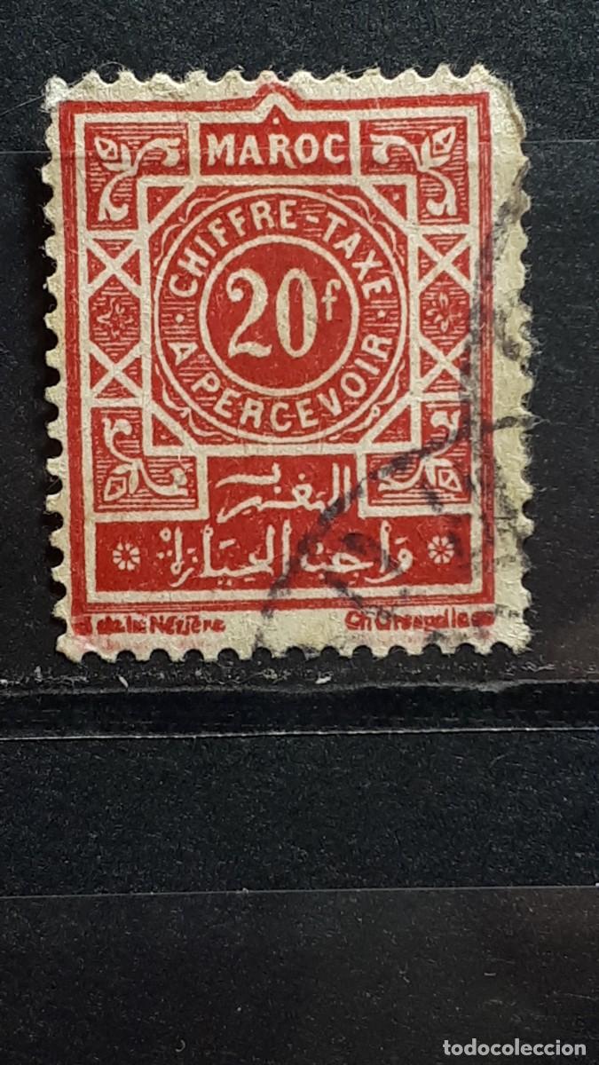 Sellos: MARRUECOS, FRANC&Eacute;S. &deg;. A&Ntilde;O 1947. YVERT TASAS 55
