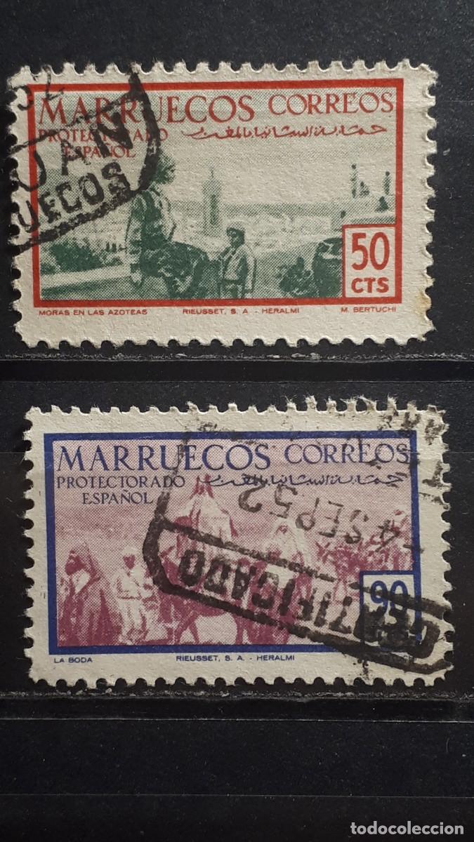 Sellos: MARRUECOS. A&Ntilde;O 1952. &deg;. Edifil 350, 352