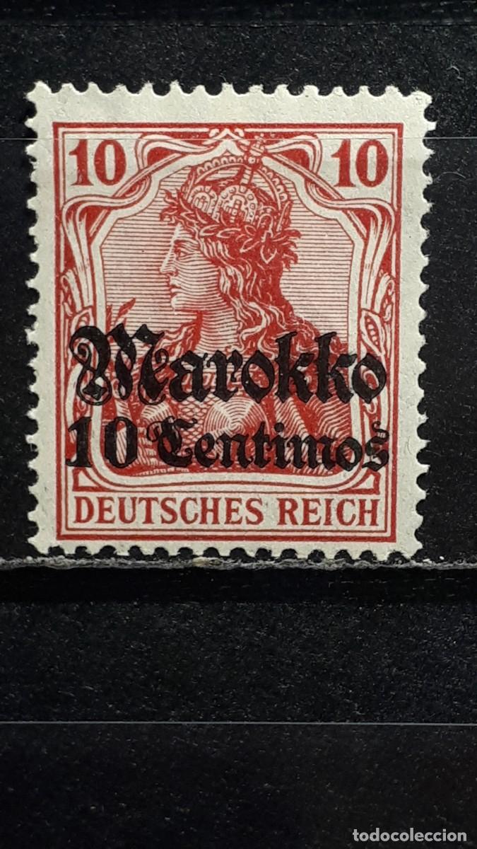 Sellos: MARRUECOS- ALEM&Aacute;N. A&Ntilde;O 1911.*. YVERT 47