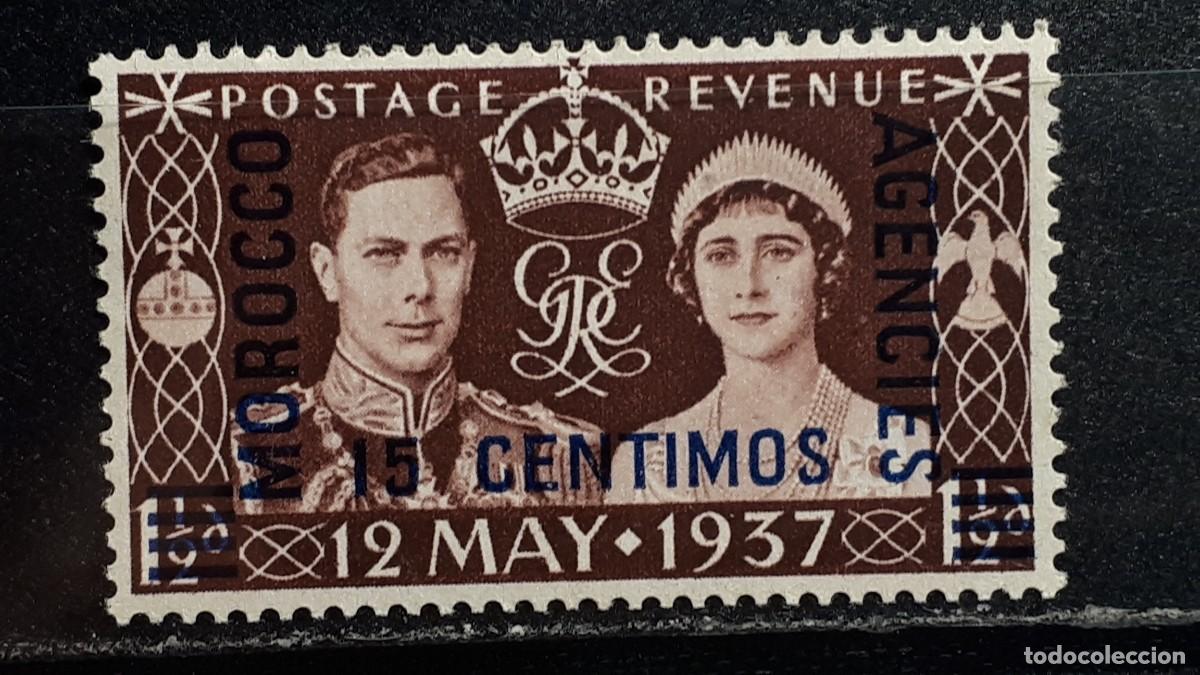 Sellos: MARRUECOS ingl&eacute;s . A&Ntilde;O 1937. **. Edifil I - 70