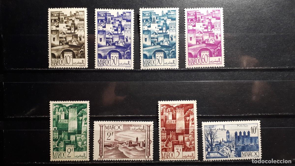 Sellos: MARRUECOS Franc&eacute;s . A&Ntilde;O 1947-9. */**. Edifil 246, 248/50, 253, 253A, 254, 259